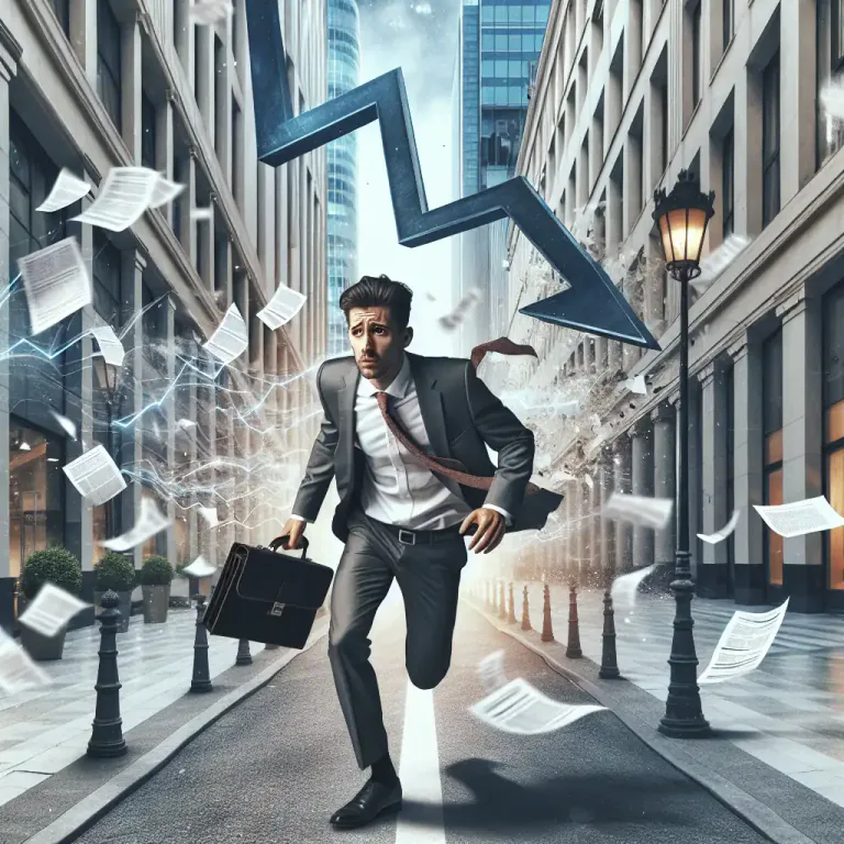 Visual representation of "headwind" - A force or influence that slows or makes it difficult to progress.