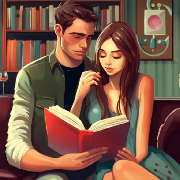 Visual representation of "opposites attract" - Two people who have very different personalities or interests naturally feel interested or attracted to each other.