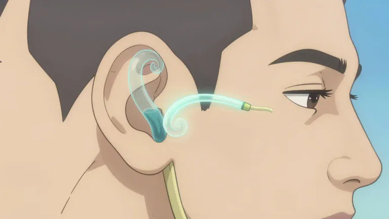 Visual representation of "endolymphatic" - Relating to the endolymphatic system or to endolymph, the fluid found within the inner ear.