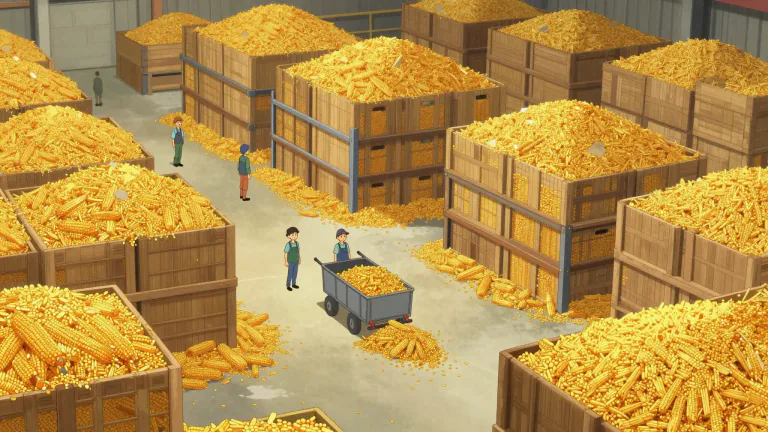 Visual representation of "glut" - An extremely large amount of something, more than can be used or is needed.