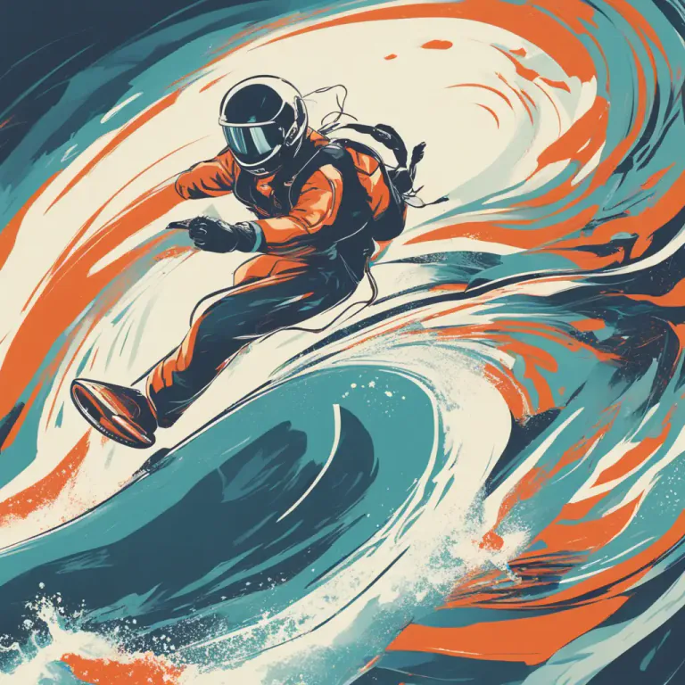 Visual representation of "in the fast lane" - Living a lifestyle that is full of excitement, activity, and often danger