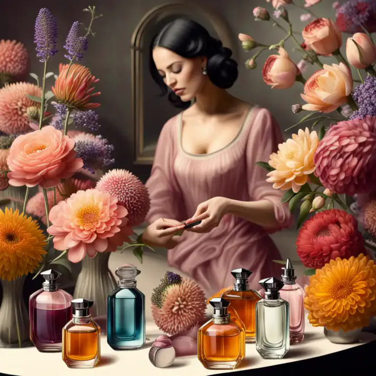 Visual representation of "scent" - A special smell that is added to things, often in the form of a spray or perfume.