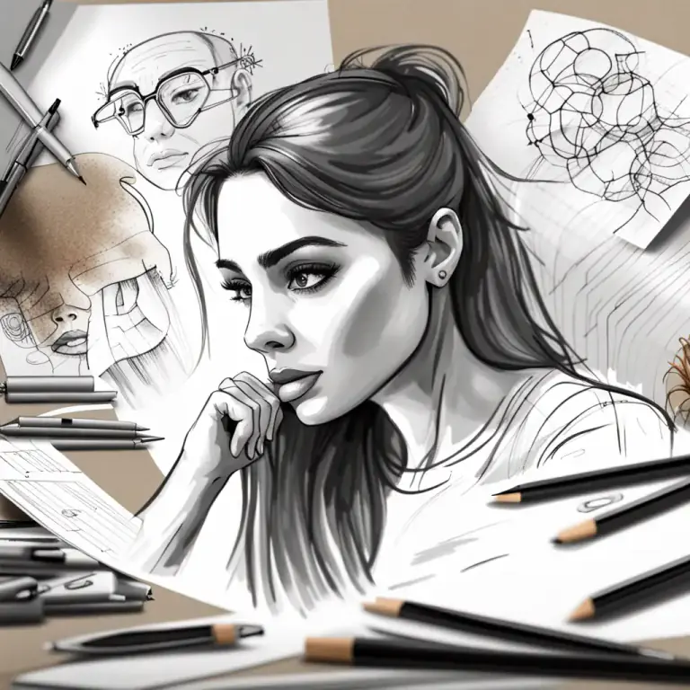 Visual representation of "creative" - Involved in the production of artistic work
