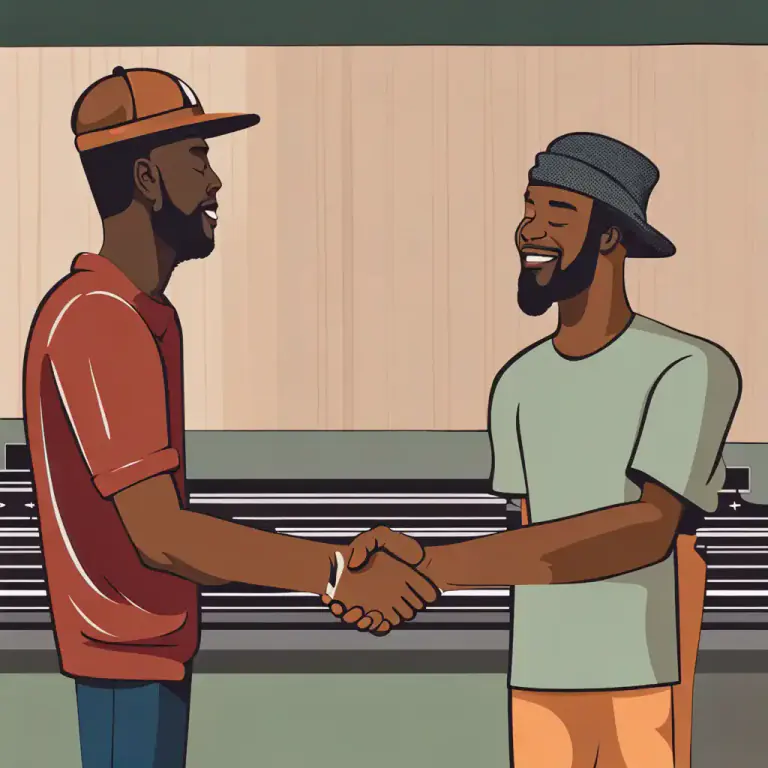 Visual representation of "link up" - To associate or affiliate oneself with