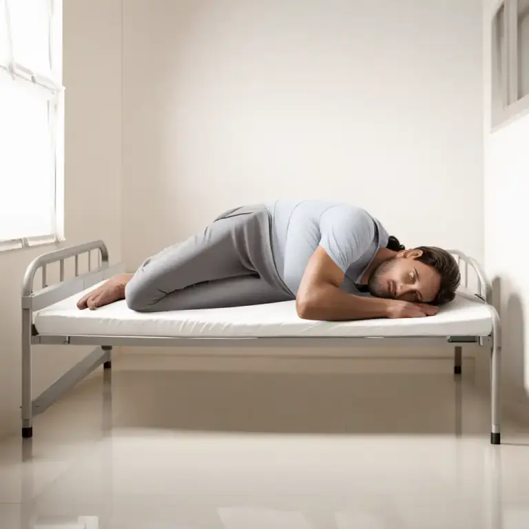 Visual representation of "kip" - A bed or place to sleep in a homeless shelter or a cheap lodging house