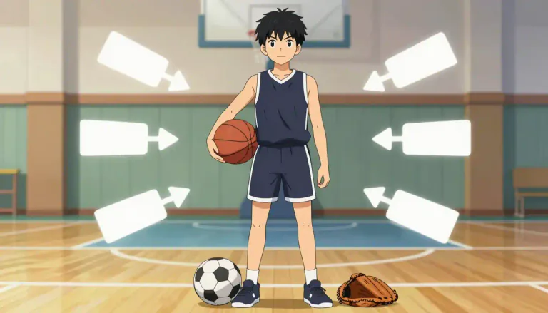 Visual representation of "jock" - An athlete, particularly one who is very good