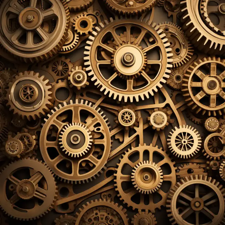 Visual representation of "machine" - A system or organization that is large and controls many things.