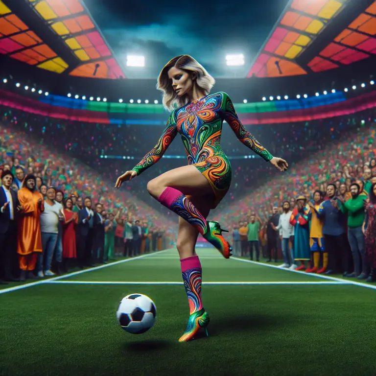 Visual representation of "flamboyant" - Behaving or done in a way to attract attention and impress.