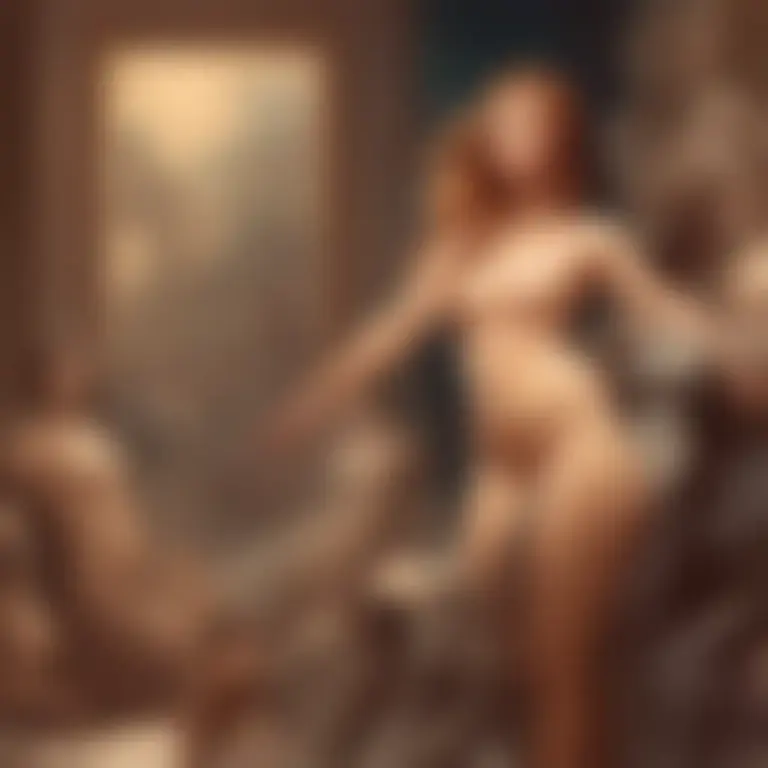 Visual representation of "nude" - A painting or piece of art that shows someone naked