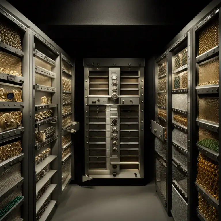 Visual representation of "depository" - A facility where things can be deposited for storage or safekeeping