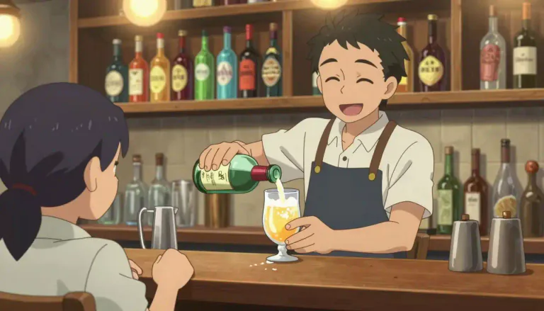 Visual representation of "barkeep" - A person who serves drinks at a bar.