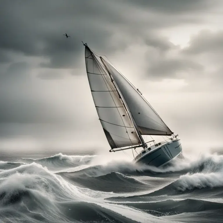 Visual representation of "bluster" - A violent gust of wind.