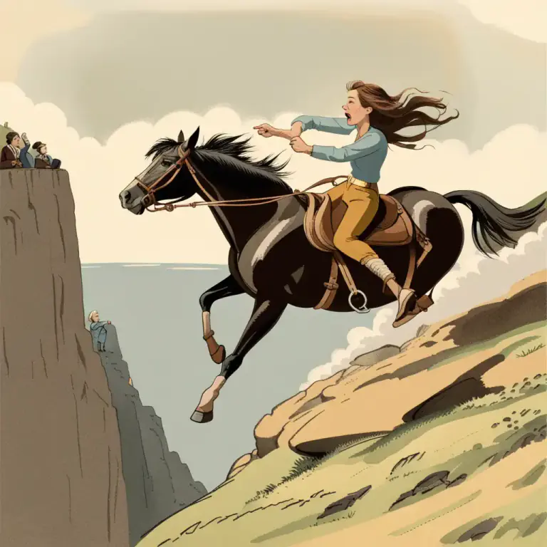 Visual representation of "whoa" - To command a horse or other animal to stop