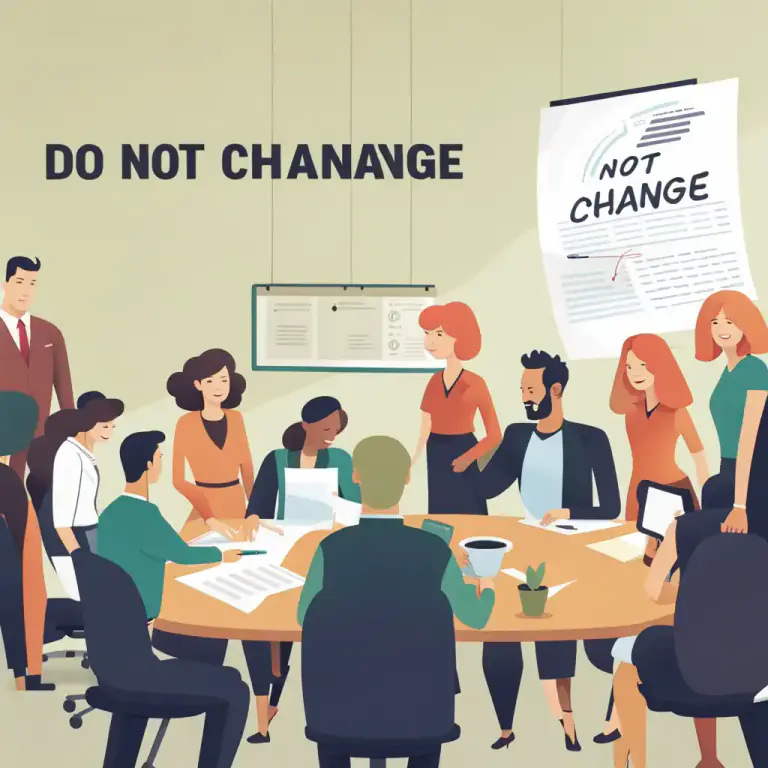 Visual representation of "leave/let something alone" - To not change something