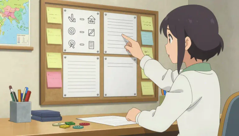 Visual representation of "planner" - A person who makes plans