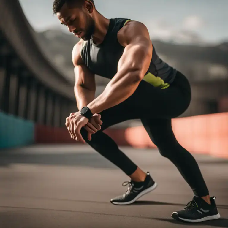 Visual representation of "loosen up" - To carry out exercises to avoid a stiffness of the muscles before doing sport or physical work.
