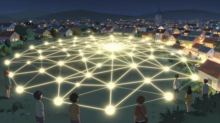 Visual representation of "emergence" - The process of coming into being, or of becoming important or prominent.