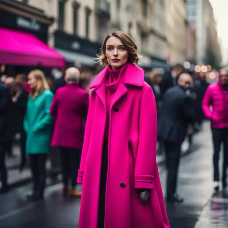Visual representation of "cerise" - Having or being of bright pink or red color.