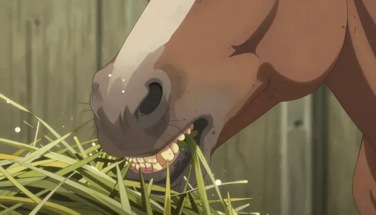 Visual representation of "champ" - To bite or chew something usually in a noisy way.