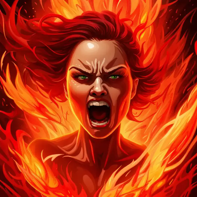 Visual representation of "satan" - Used to refer to a person who causes great trouble and harm.
