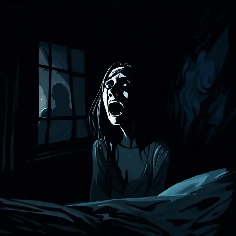 Visual representation of "freeze your blood" - To cause a strong feeling of fear or horror