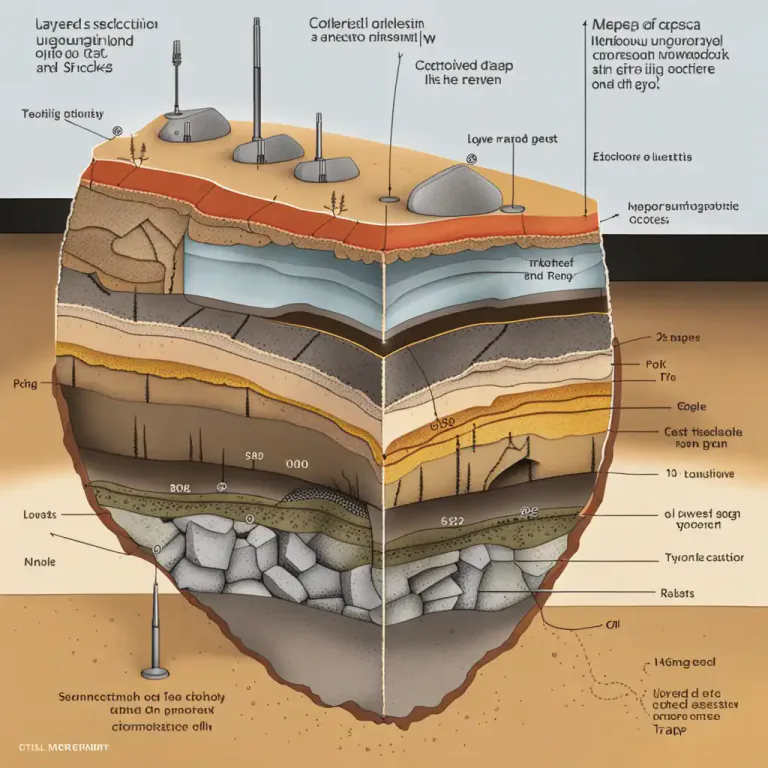 Visual representation of "trap" - A type of rock that oil and gas can get stuck in.