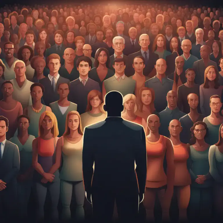Visual representation of "in the person of somebody" - In the form or character of another person