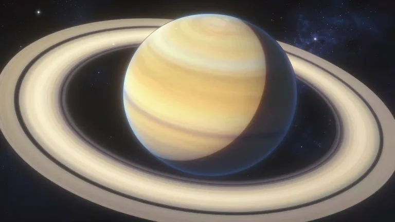 Visual representation of "saturn" - Saturn is the sixth planet from the sun in our solar system. It is known for its system of rings.