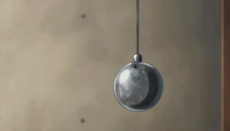 Visual representation of "pendulum" - A weight hung from a fixed point so that it swings freely back and forth