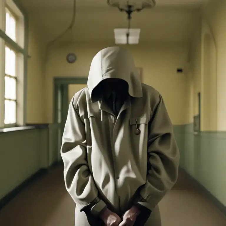 Visual representation of "camisole" - A kind of jacket that was formerly worn by people who were mentally ill to restrict the movement of their arms
