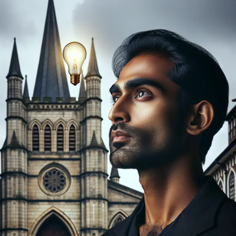 Visual representation of "sceptical" - Having doubts or lacking belief, especially in a religious context