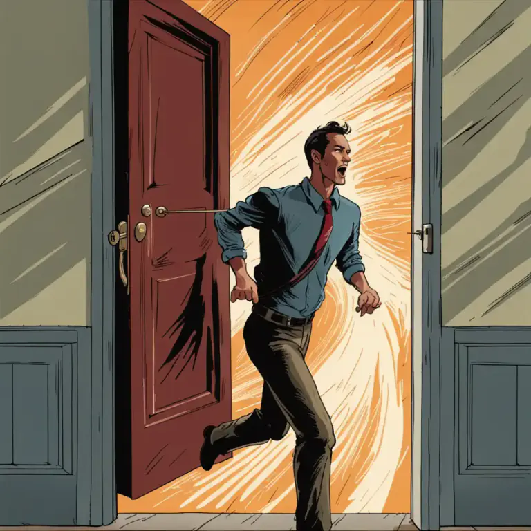 Visual representation of "fly" - move quickly or suddenly in a particular direction