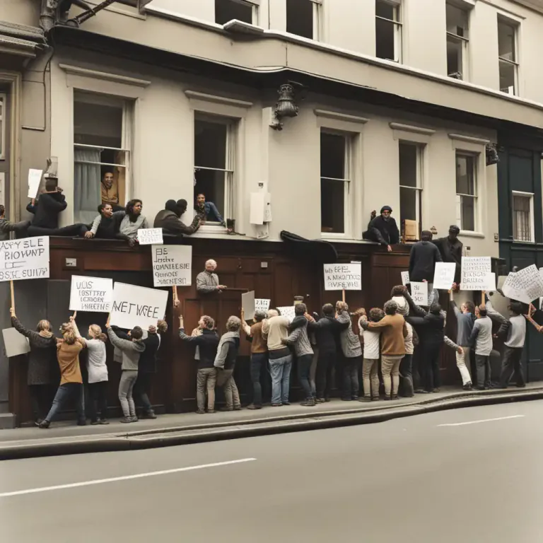 Visual representation of "barricade yourself inside" - To lock oneself in a place by blocking the entrances, usually to prevent someone or something from getting in.