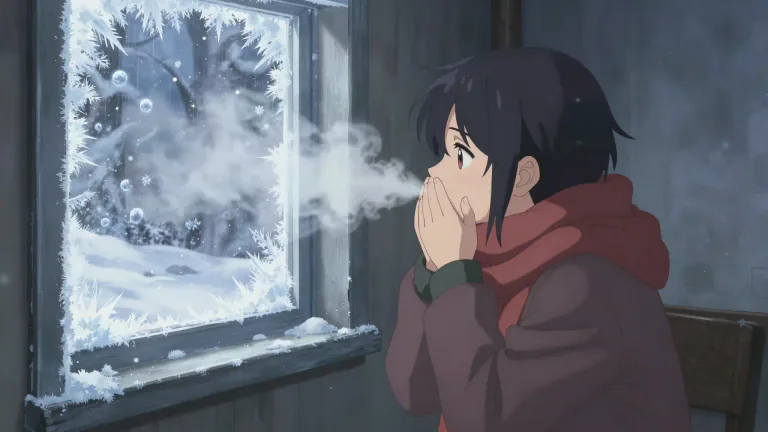 Visual representation of "gelid" - Extremely cold or icy