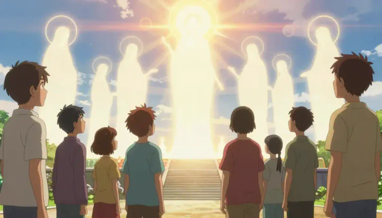 Visual representation of "theism" - The belief in one or more gods