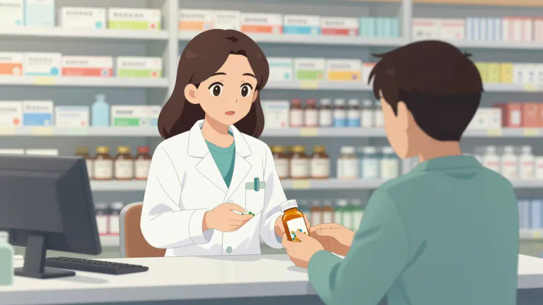Visual representation of "pharmacist" - A person who is trained to prepare and give out medicines in a hospital or a drugstore.