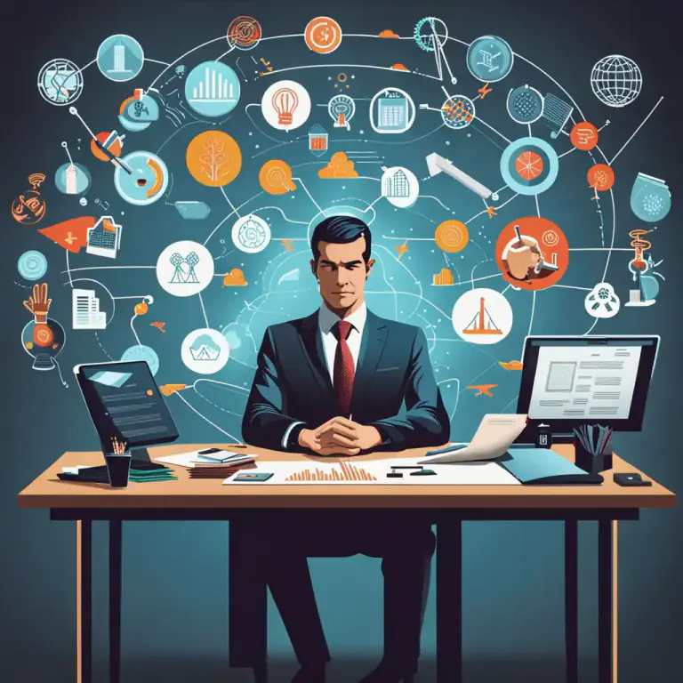 Visual representation of "empire" - A large organization or business, owned or controlled by one person or group