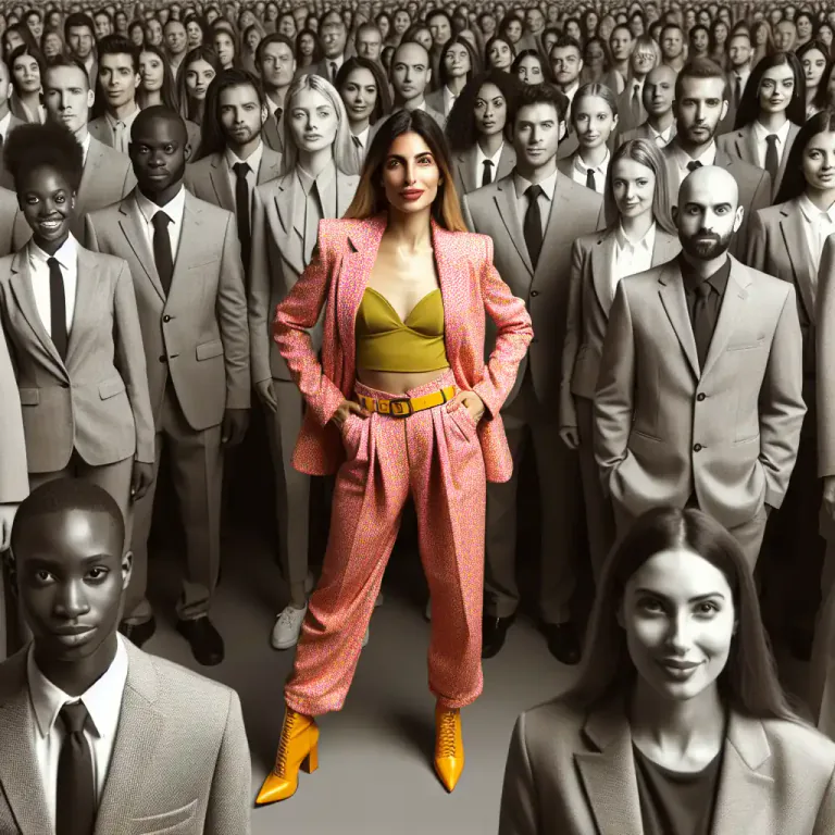 Visual representation of "individuality" - The character or personality that makes a person different from others