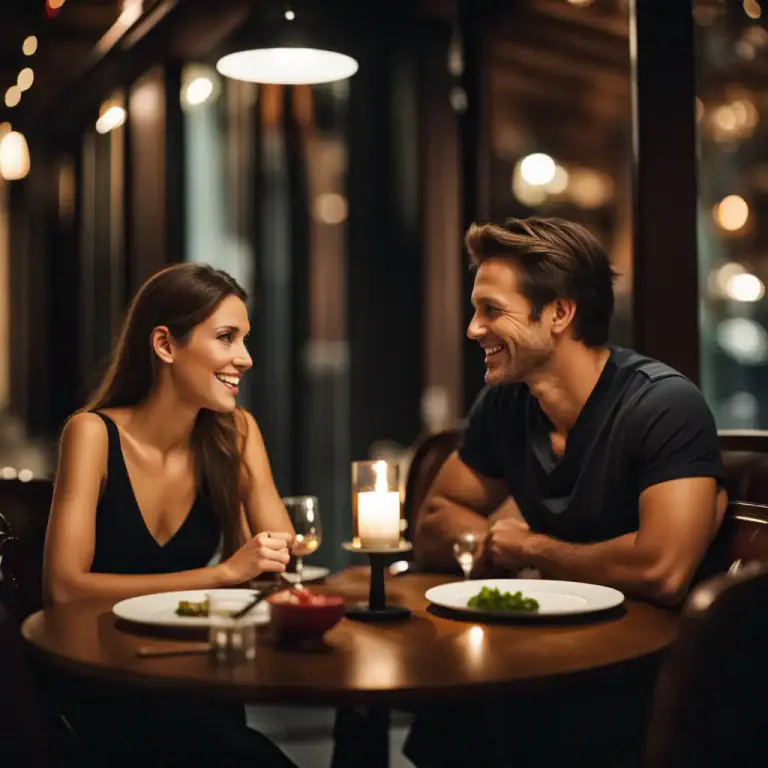 Visual representation of "chemistry" - The way two people interact or get along with each other
