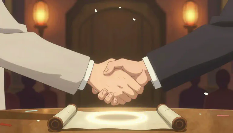 Visual representation of "consummation" - The point at which something is complete or finalized.