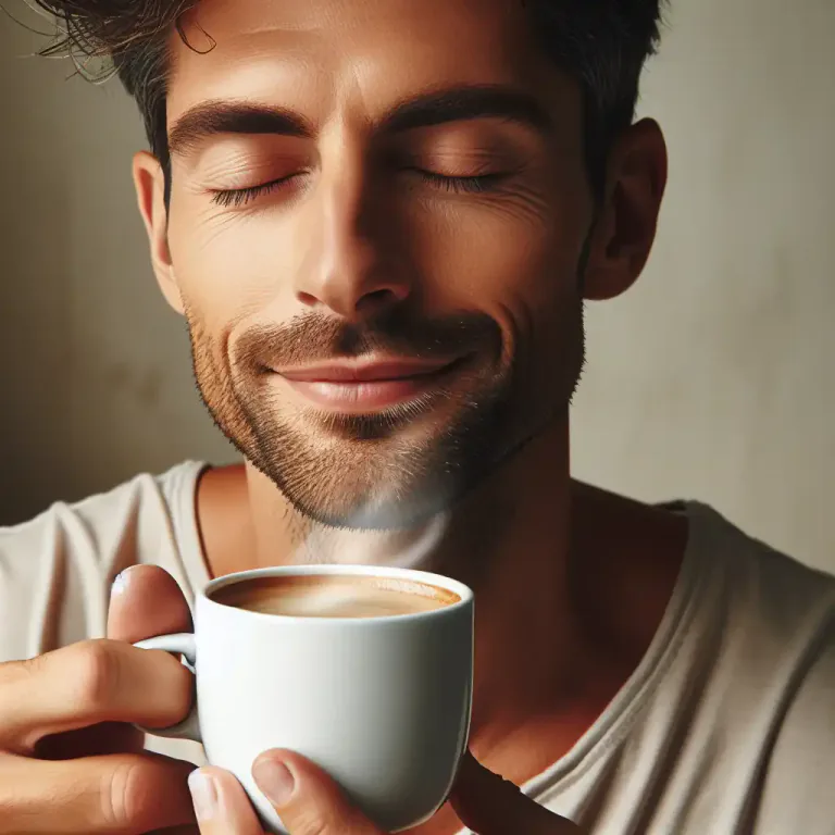 Visual representation of "whiff" - To sniff or smell something briefly