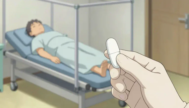 Visual representation of "suppository" - A small solid piece of medicine that you put into your body through your rectum
