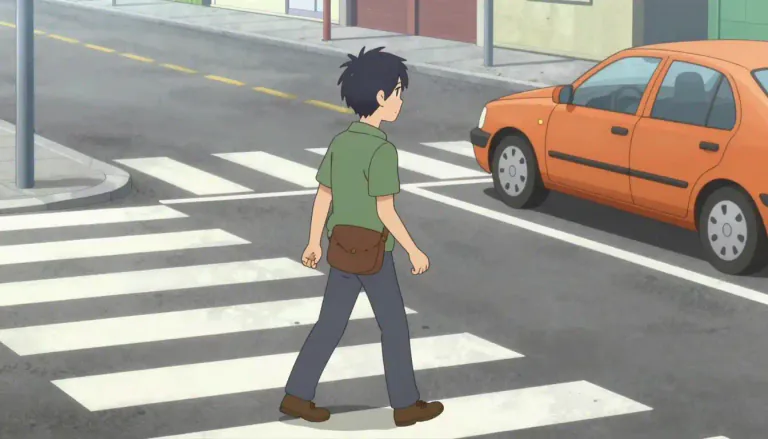 Visual representation of "ped" - Short for pedestrian