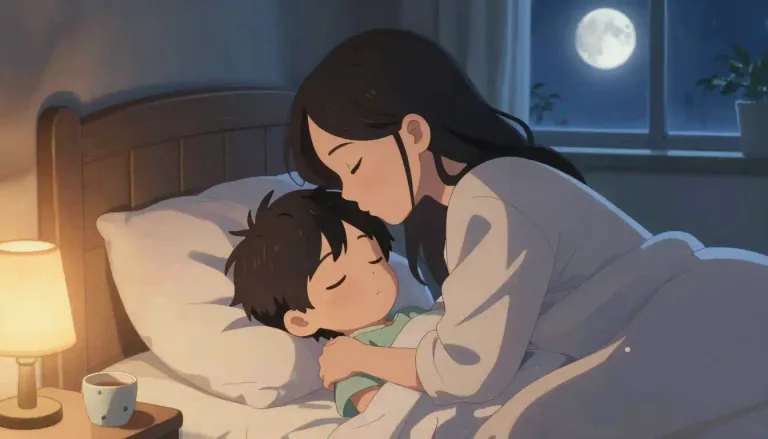 Visual representation of "goodnight" - A phrase used to wish someone a good sleep or a pleasant night