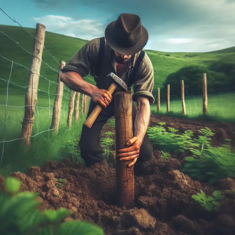 Visual representation of "fasten" - To plant or graze securely