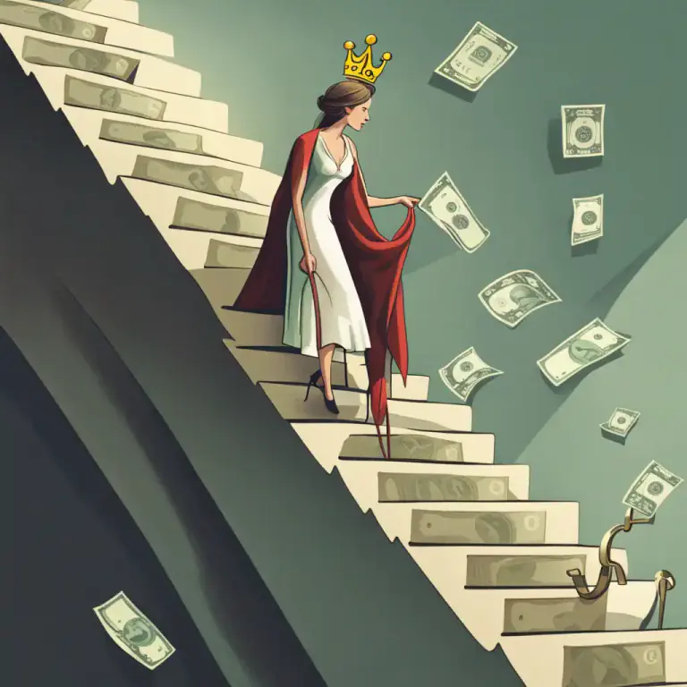 Visual representation of "run after" - to try very hard to get or achieve something