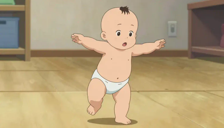 Visual representation of "toddle" - To walk unsteadily, like a young child
