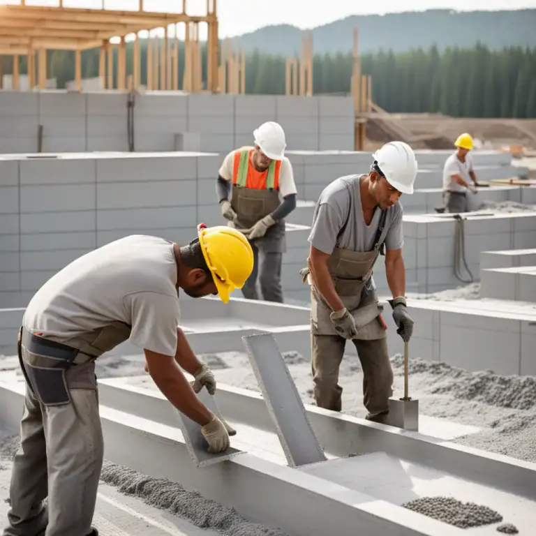 Visual representation of "slab" - The foundation of a building or structure