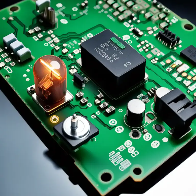Visual representation of "relay" - A device which detects an electrical fault and then automatically stops the electricity supply