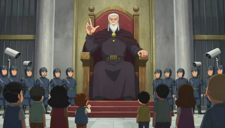 Visual representation of "dictatorship" - A form of government in which one person or a small group has absolute power without limits or controls